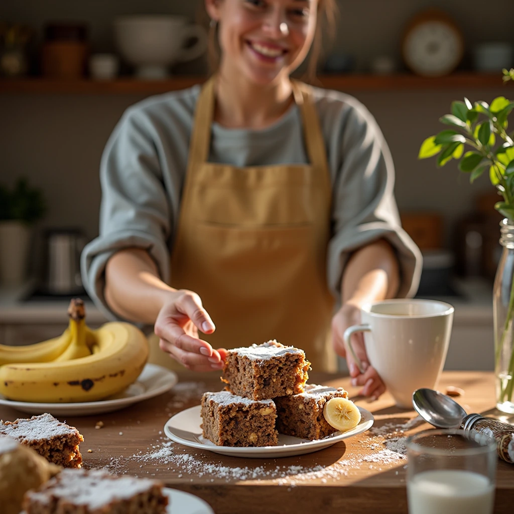 banana bread brownies